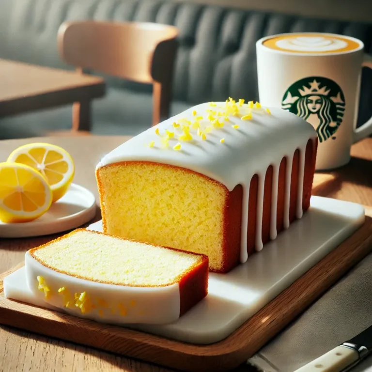 Starbucks Iced Lemon Loaf – moist lemon cake with icing