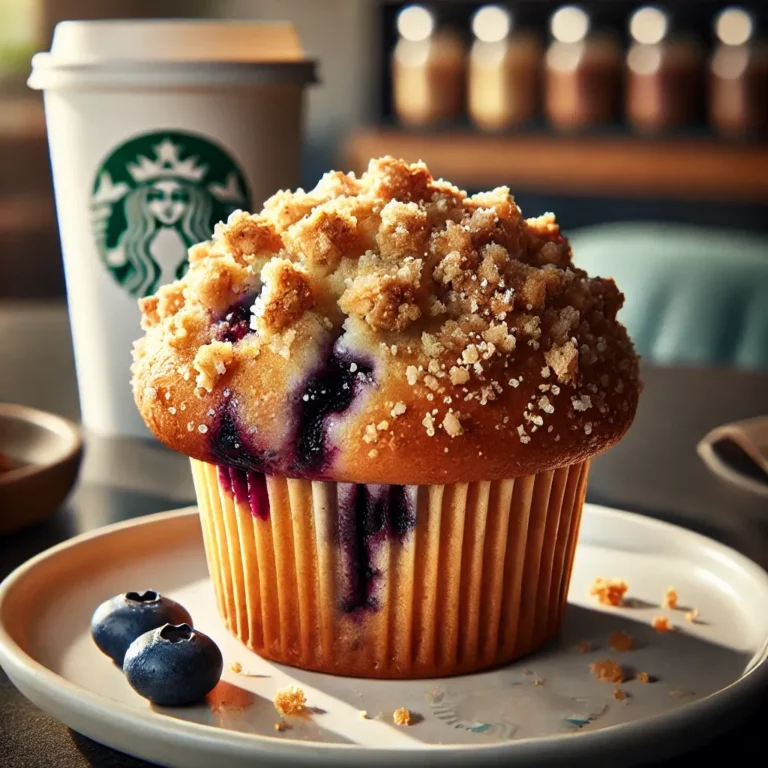 Starbucks Blueberry Streusel Muffin – soft muffin with blueberries and crumb topping